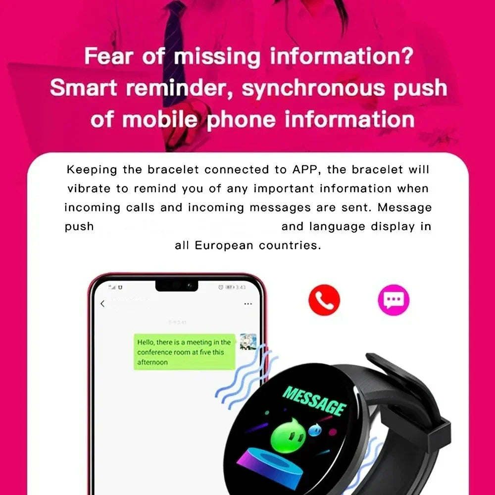 Smartwatch Fitness Tracker with Heart Rate Monitor