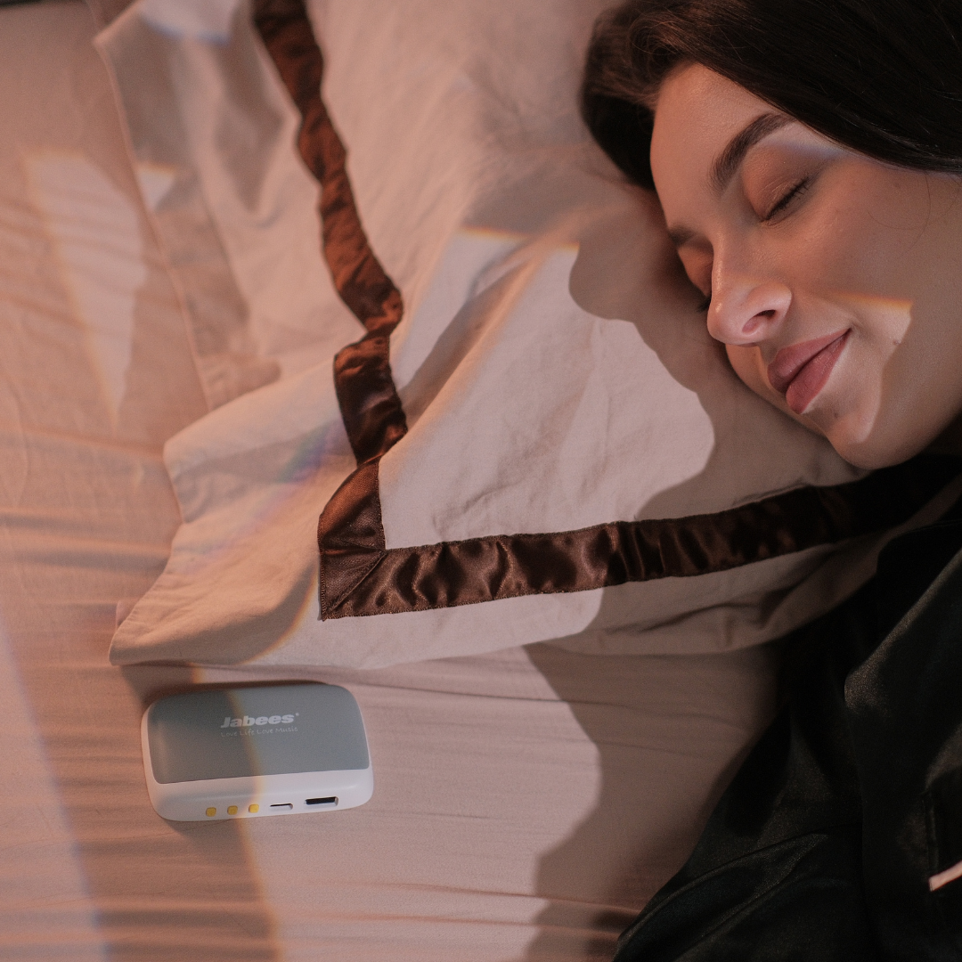 Jabees PEACE Pillow Speaker - Ultra-Thin Bone Conduction Sleep Speaker for Comfortable and Healthy Bedtime Audio