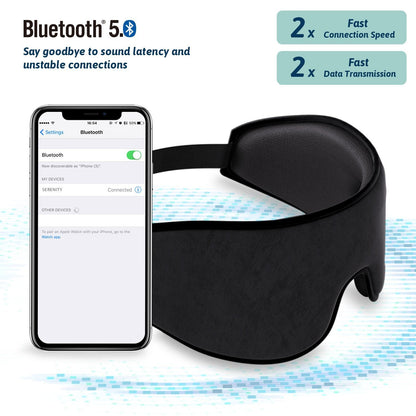 SERENITY Wireless Sleep Mask Headphones Bluetooth 5.0