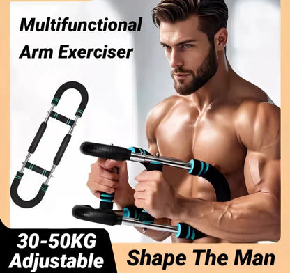 Adjustable U-Shaped Arm Exerciser Blue-2