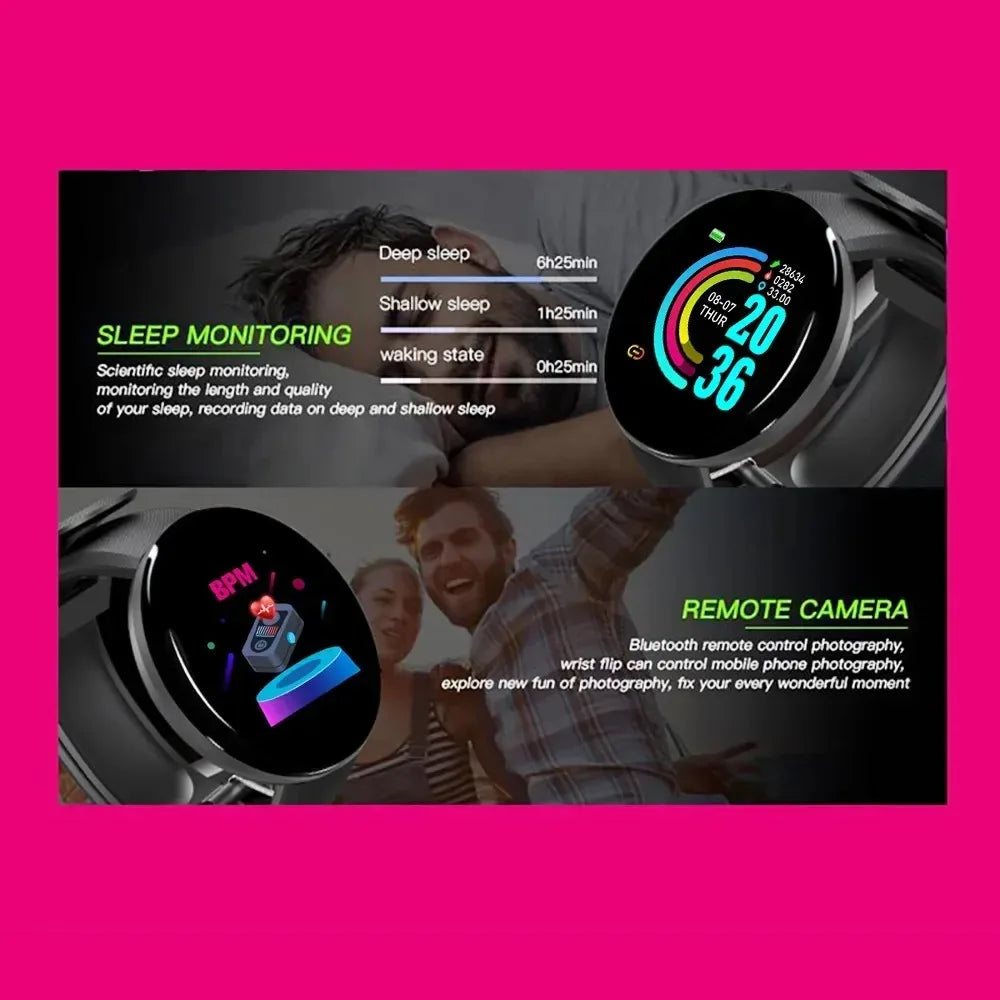 Smartwatch Fitness Tracker with Heart Rate Monitor