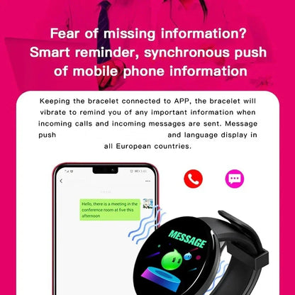 Smartwatch Fitness Tracker with Heart Rate Monitor