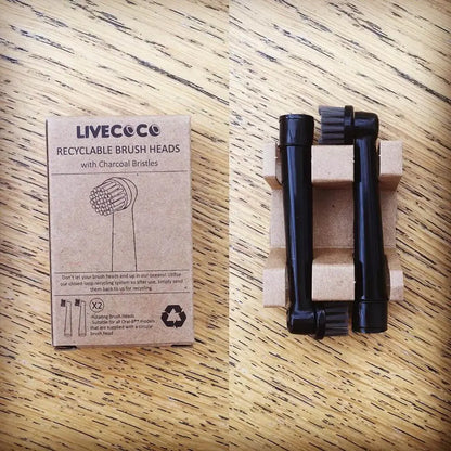 Recyclable Brush Heads-Oral-B/Braun* Compatible - 6 Brush Heads